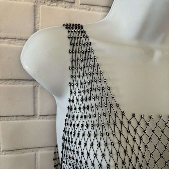 Love Tree Mesh Rhinestone tank Size M/L - Picture 5 of 11